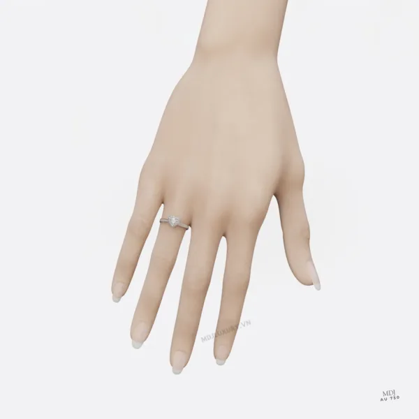 Nhẫn Cầu Hôn Trái Tim 14K NNU250
