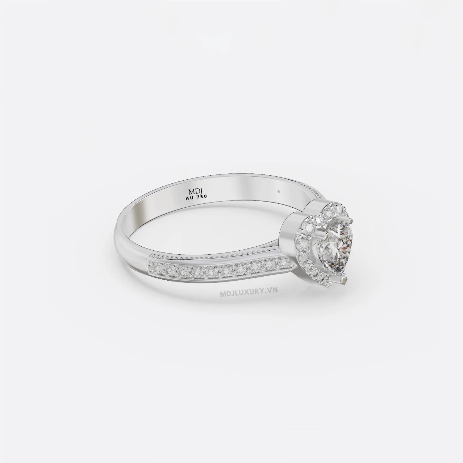 Nhẫn Cầu Hôn Trái Tim 14K NNU250