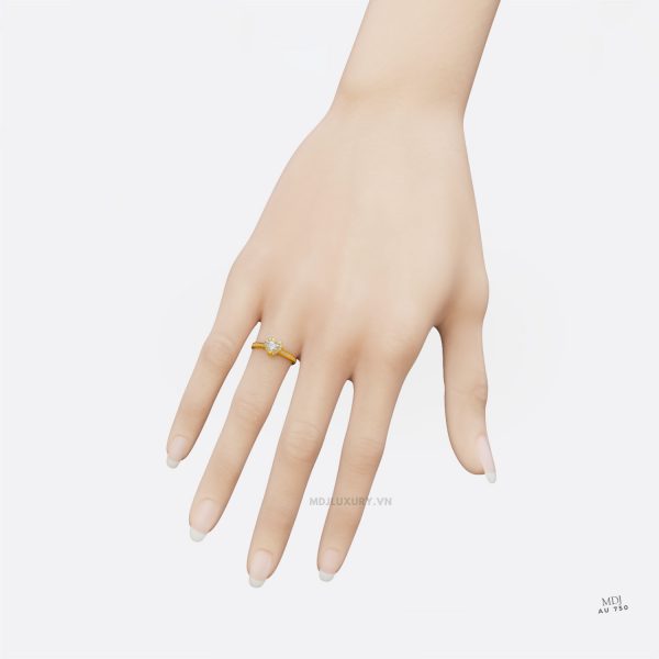 Nhẫn Cầu Hôn Trái Tim 14K NNU250