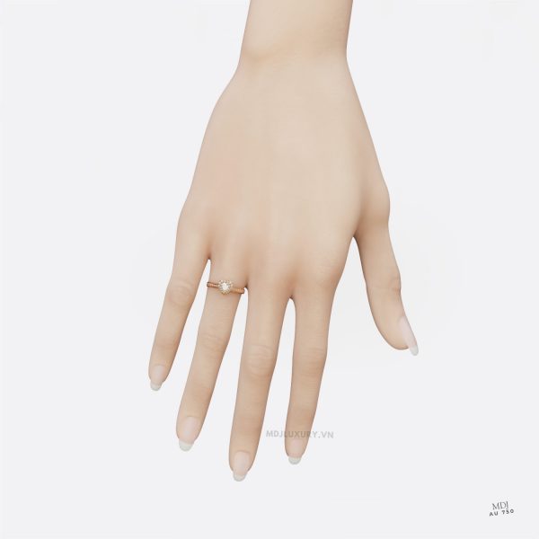 Nhẫn Cầu Hôn Trái Tim 14K NNU250