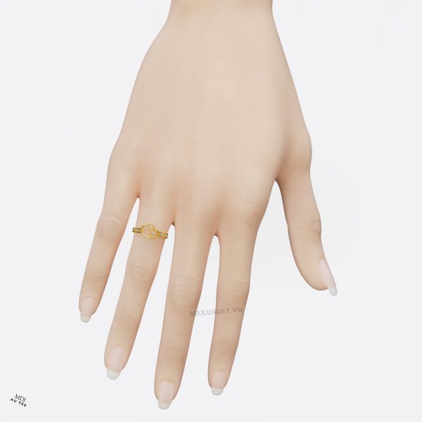 Nhẫn Cầu Hôn Trái Tim Vàng Hồng 14K MDJ NNU81