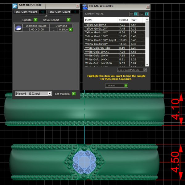 Nhẫn cưới vàng tây 18K Hathor Hà Nội NC162