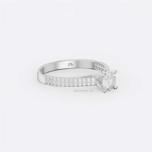 Nhẫn Nữ Đính Hôn Kim Cương nhân Tạo Cao Cấp NNU204