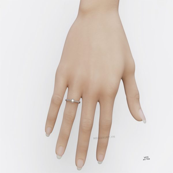 Nhẫn Nữ Vàng Tây Moissanite Hà Nội MDJ NNU96