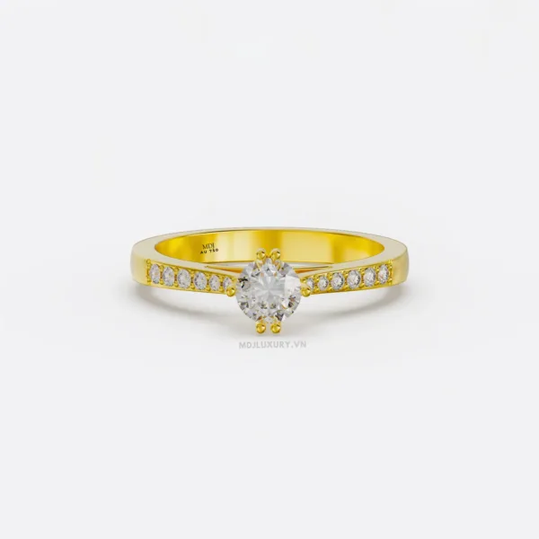 Nhẫn Nữ Vàng Tây Moissanite Hà Nội MDJ NNU96