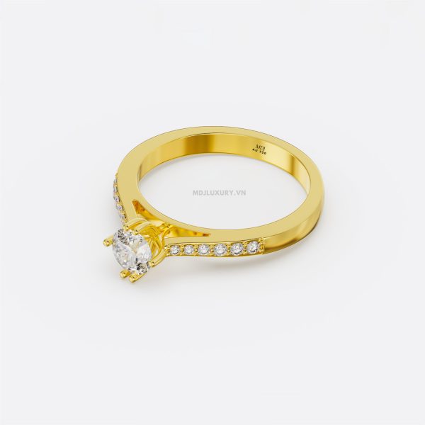 Nhẫn Nữ Vàng Tây Moissanite Hà Nội MDJ NNU96