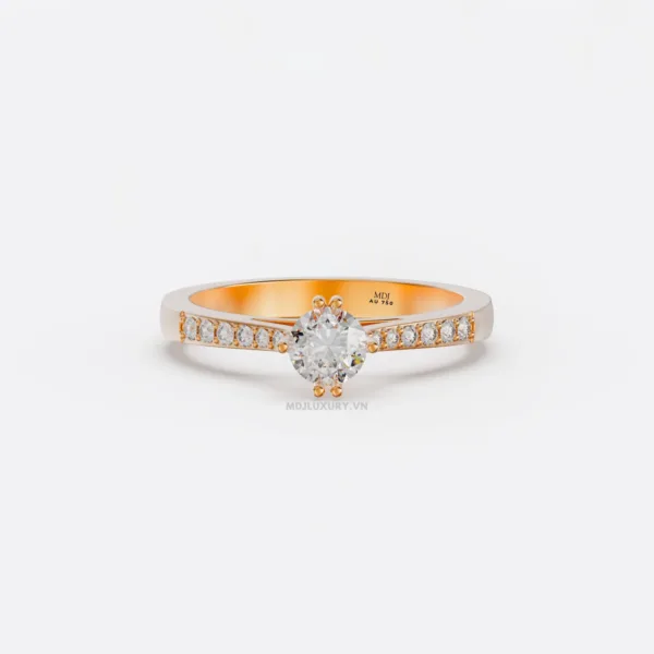Nhẫn Nữ Vàng Tây Moissanite Hà Nội MDJ NNU96