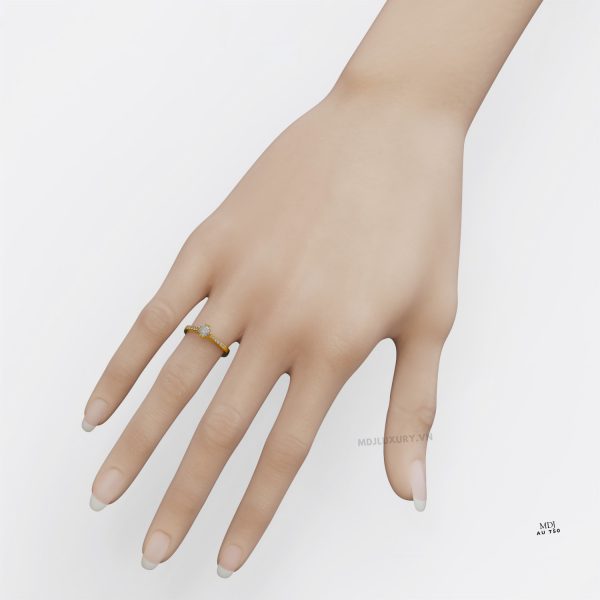 Nhẫn Nữ Vàng Tây Moissanite Hà Nội MDJ NNU96