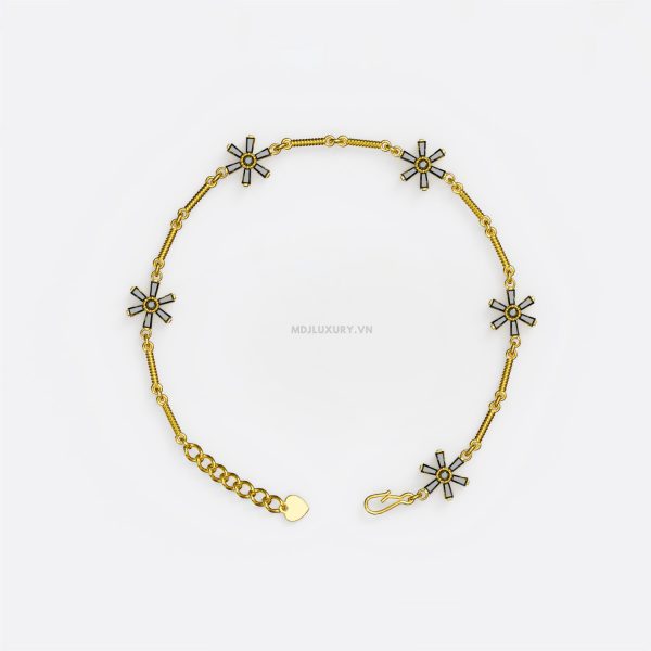 Vòng tay nữ vàng 18K - sự kết hợp hoàn hảo giữa truyền thống và hiện đại VTN14