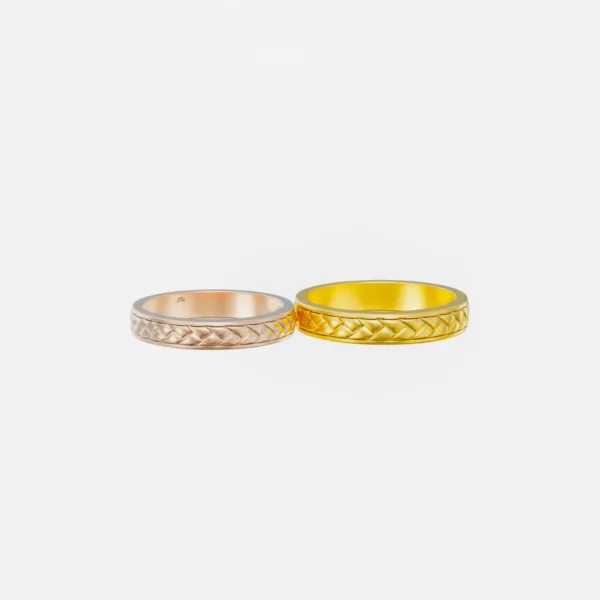 Nhẫn Cưới Đẹp Vàng Tây 14K MDJ NC226