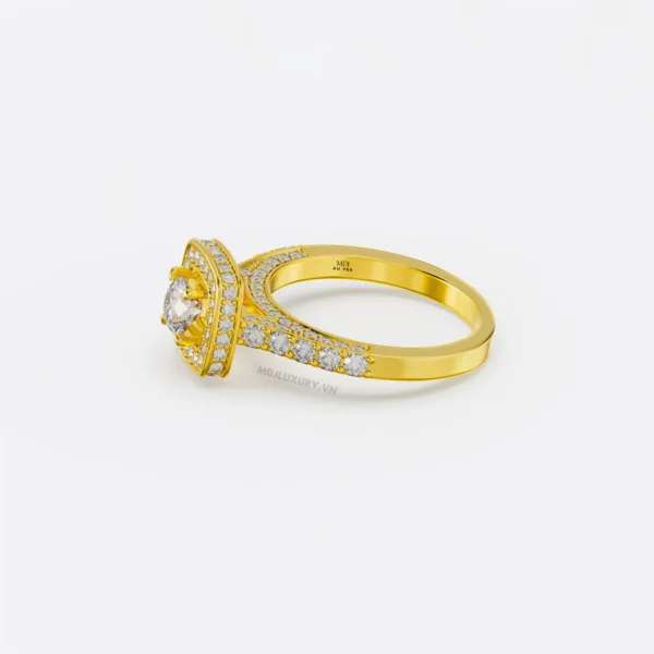 Nhẫn nữ Vàng Trắng 18K Cao Cấp NNU178
