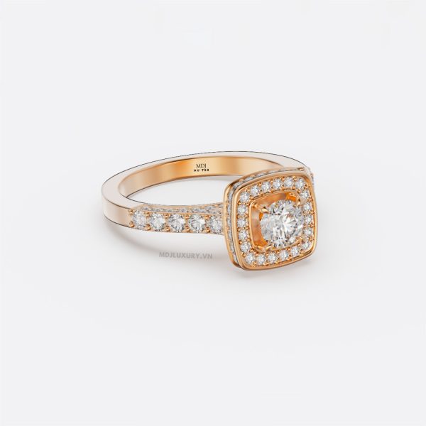 Nhẫn nữ Vàng Trắng 18K Cao Cấp NNU178