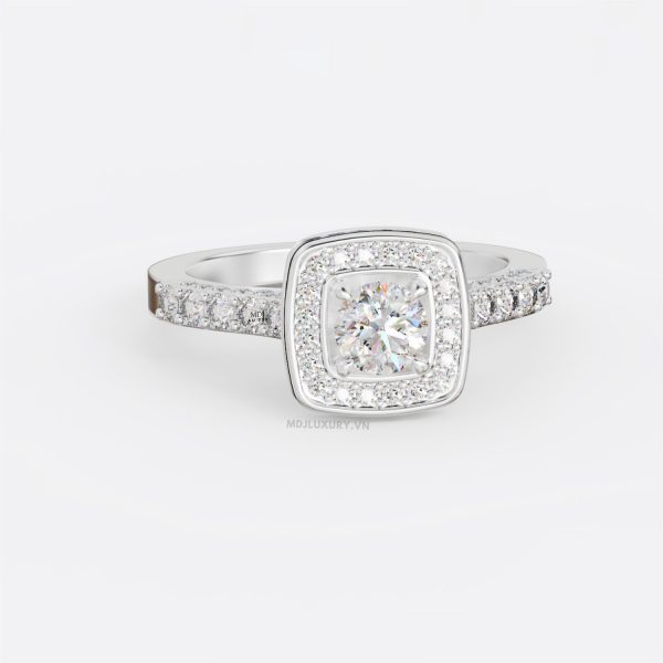 Nhẫn nữ Vàng Trắng 18K Cao Cấp NNU178