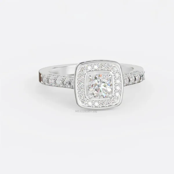 Nhẫn nữ Vàng Trắng 18K Cao Cấp NNU178