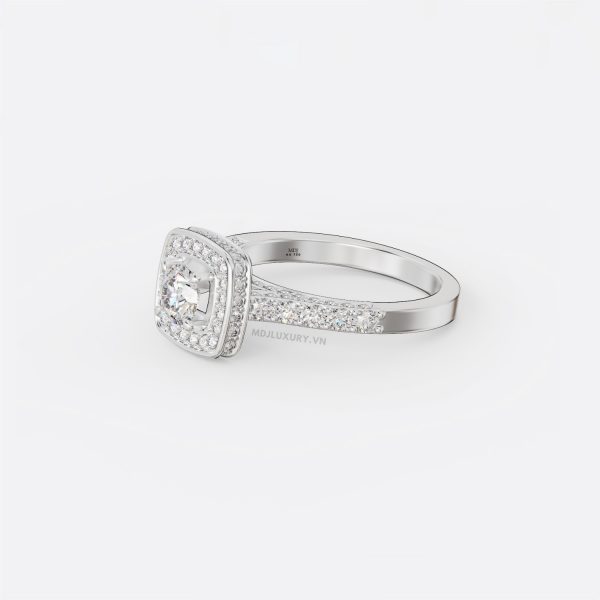 Nhẫn nữ Vàng Trắng 18K Cao Cấp NNU178