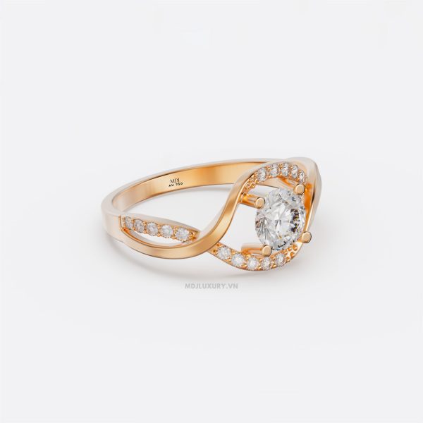 Nhẫn Vàng Tây Nữ NUK18 – Sự Kết Hợp Hoàn Hảo Giữa Vàng Và Đá Quý