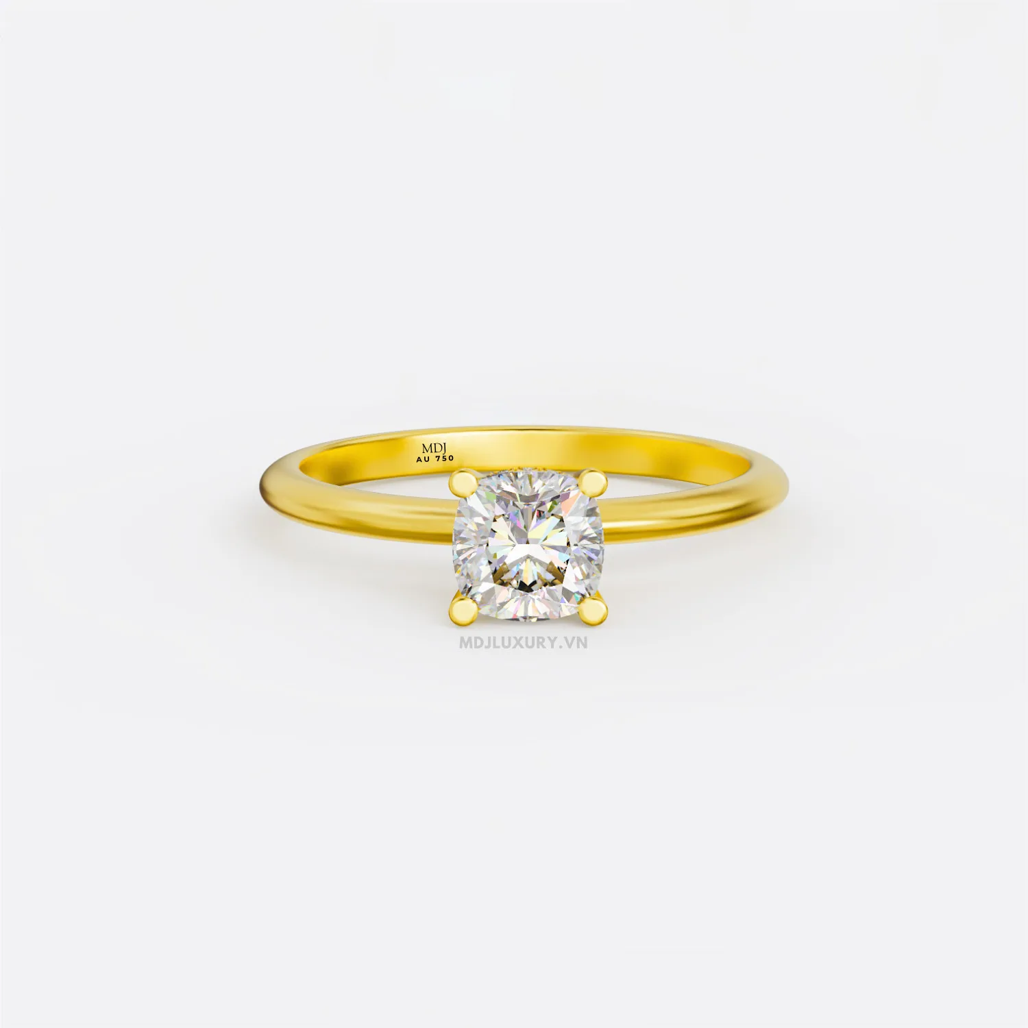 Nhẫn Nữ Vàng Tây NNU01 - Thiết Kế Sang Trọng, Đẳng Cấp Tại MDJ Luxury