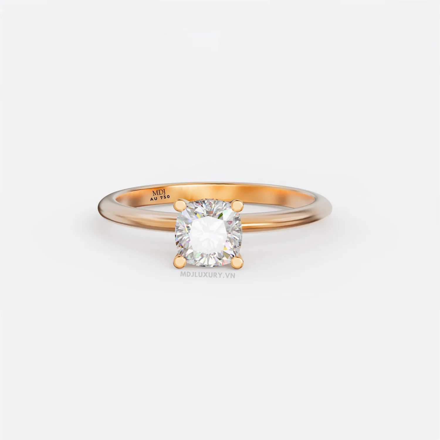 Nhẫn Nữ Vàng Tây NNU01 - Thiết Kế Sang Trọng, Đẳng Cấp Tại MDJ Luxury