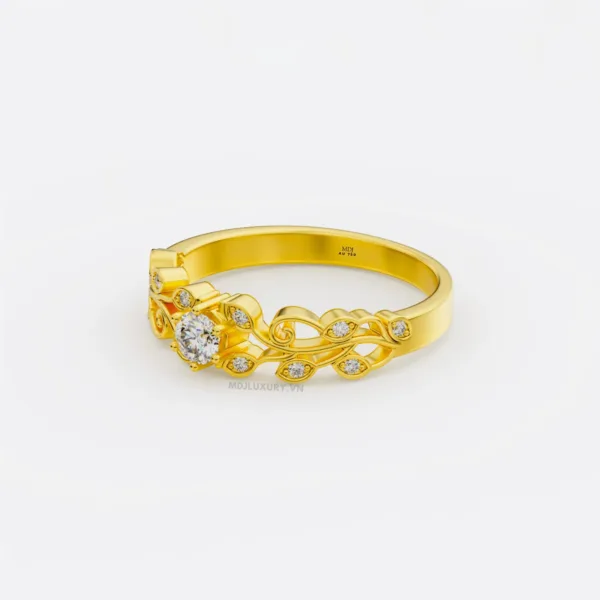 Nhẫn Cầu Hôn Aphrodite Vàng Hồng MDJ NNU127
