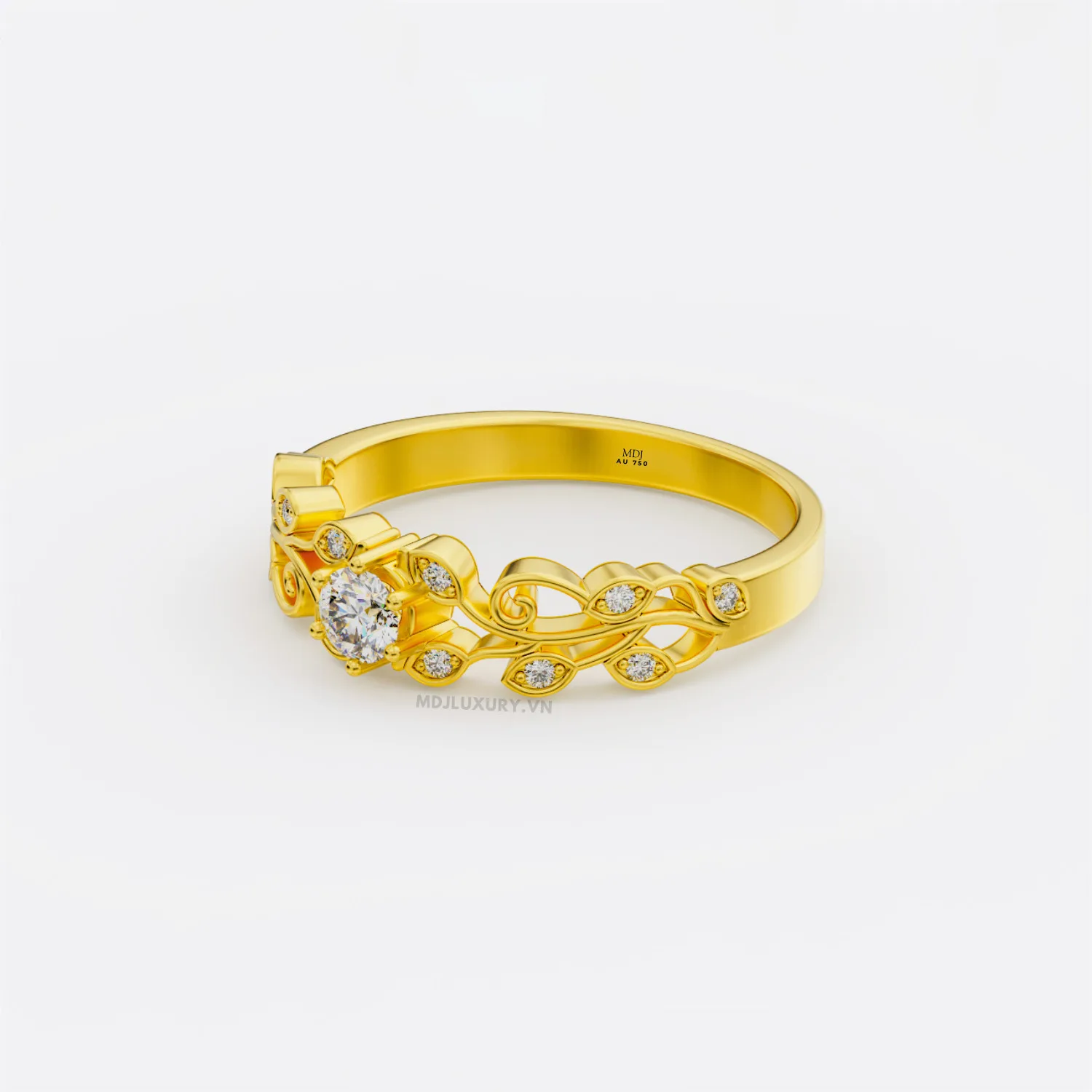 Nhẫn Cầu Hôn Aphrodite Vàng Hồng MDJ NNU127
