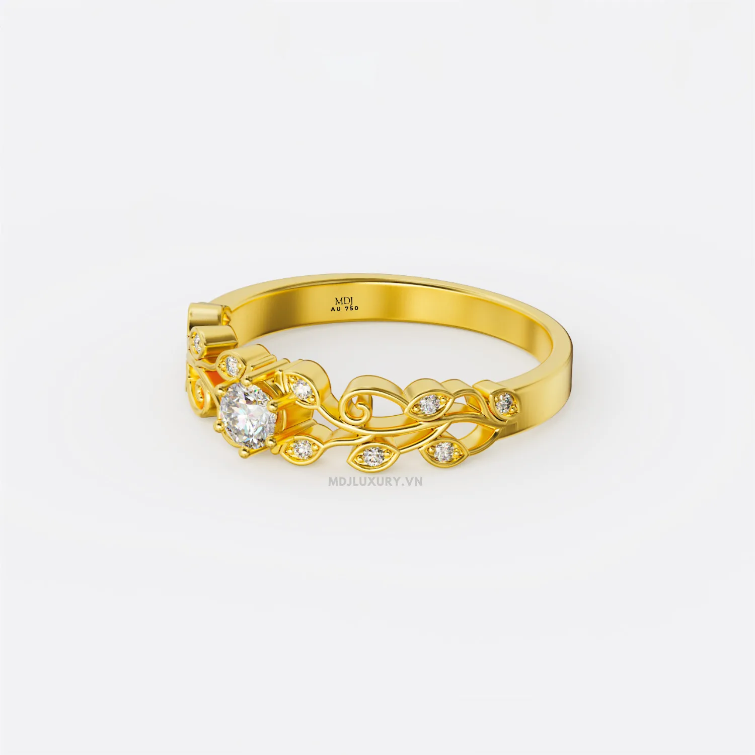 Nhẫn Cầu Hôn Aphrodite Vàng Hồng MDJ NNU127