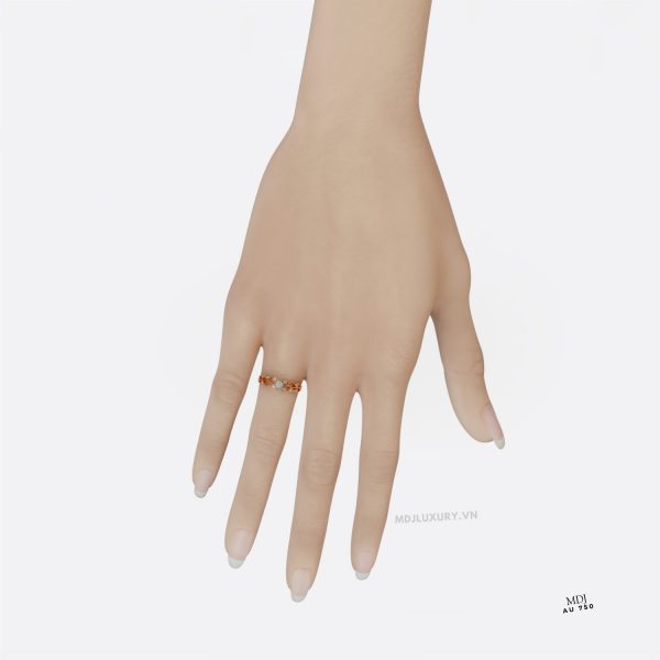 Nhẫn Cầu Hôn Aphrodite Vàng Hồng MDJ NNU127