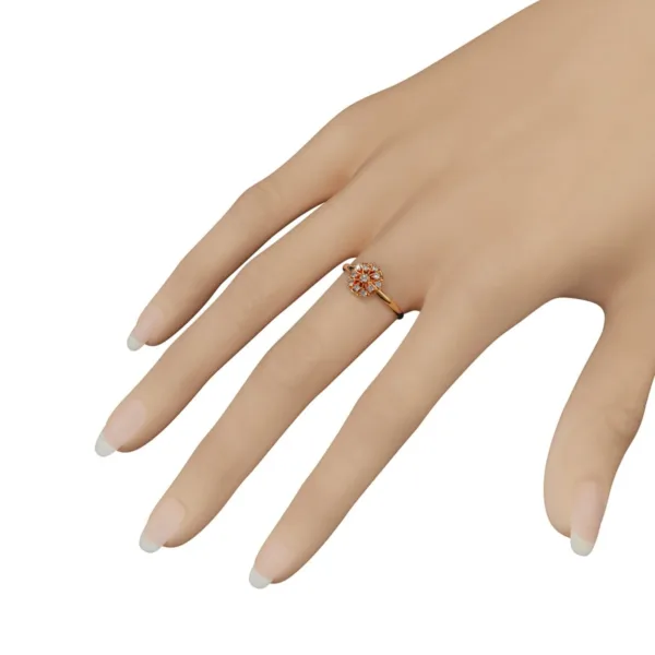 Nhẫn nữ vàng Ý 18K MDJ flower F003 - Luxury