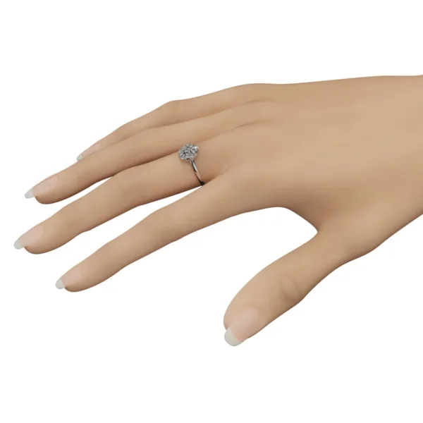 Nhẫn nữ vàng Ý 18K MDJ flower F003 - Luxury