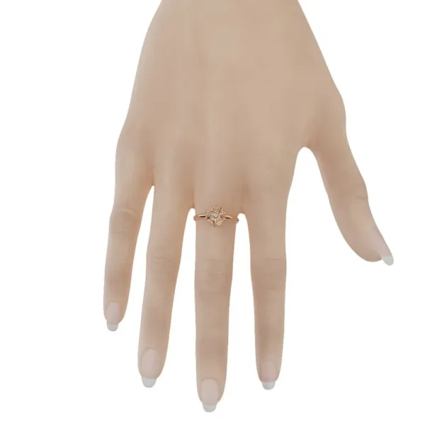 Nhẫn nữ vàng tây cao cấp 14K MDJ flower F004 - Luxury