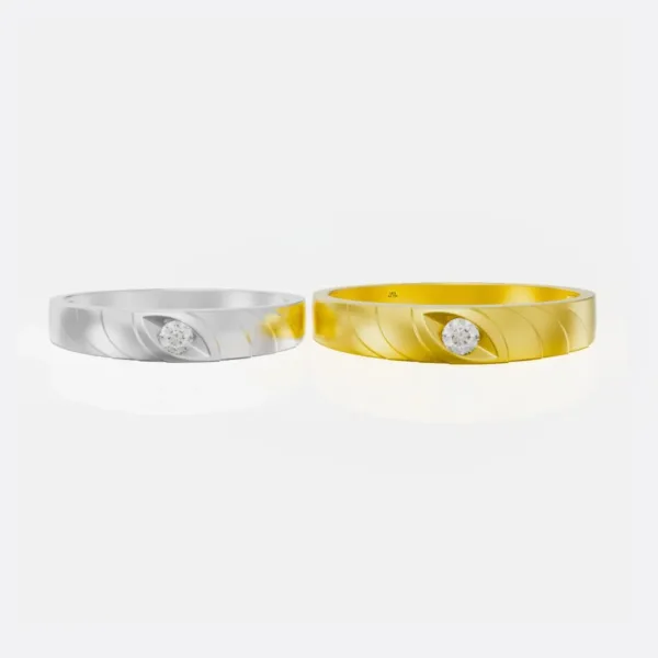 Nhẫn cưới vàng 10K - NC40-ck