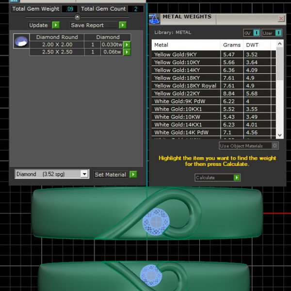 Nhẫn cưới vàng trái tim NC62