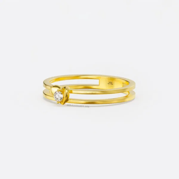 Nhẫn Cầu Hôn Vàng 18K Cao Cấp NNU172