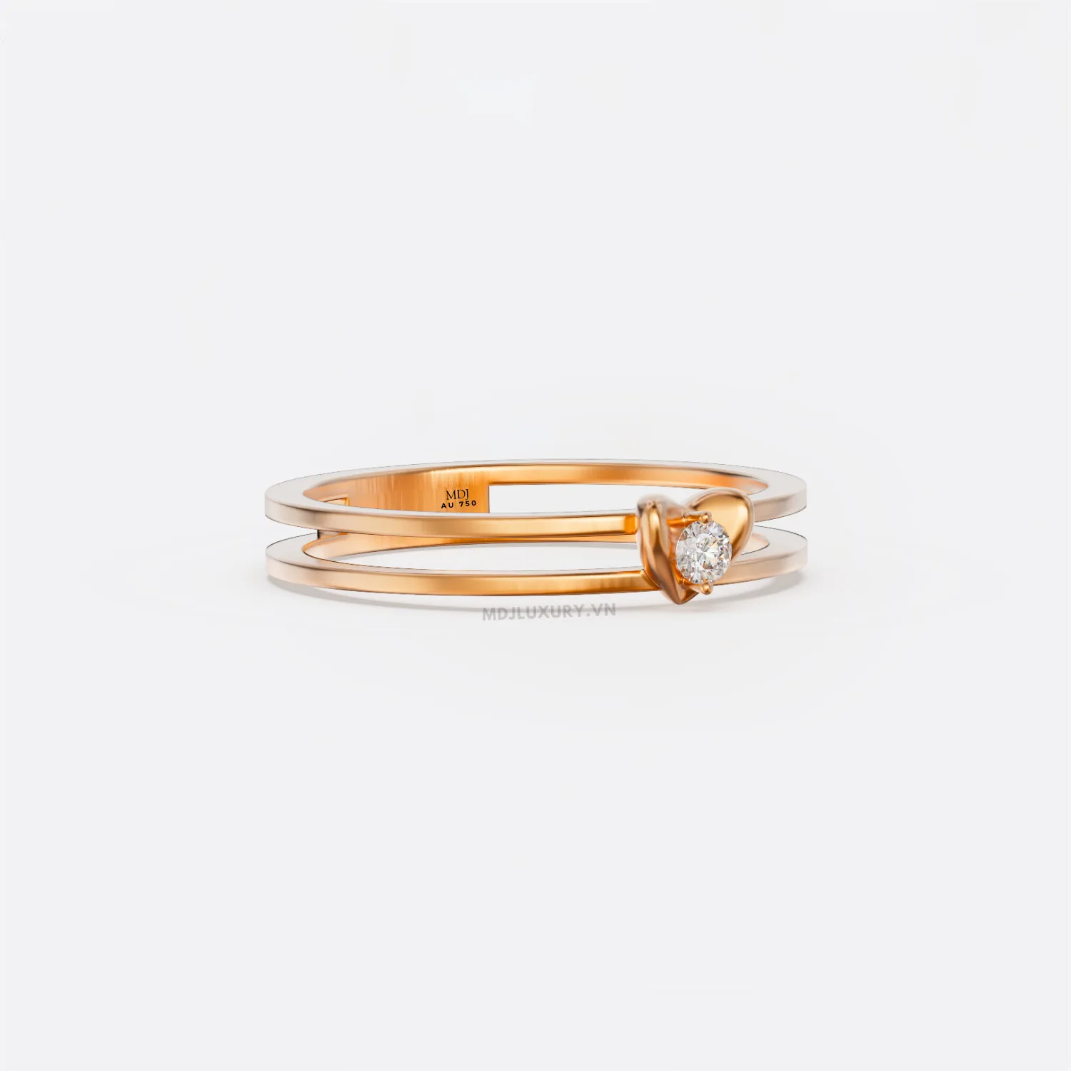 Nhẫn Cầu Hôn Vàng 18K Cao Cấp NNU172
