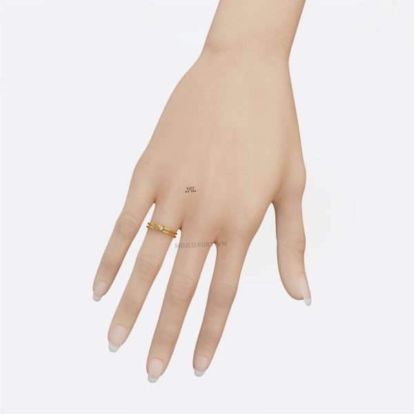 Nhẫn Cầu Hôn Vàng 18K Cao Cấp NNU172