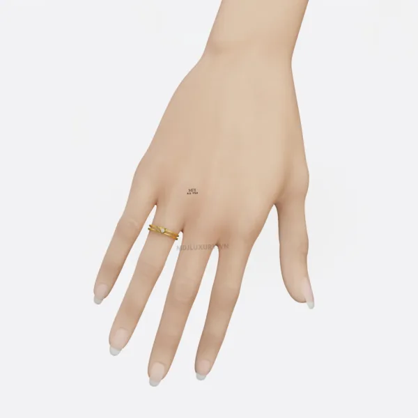 Nhẫn Cầu Hôn Vàng 18K Cao Cấp NNU172