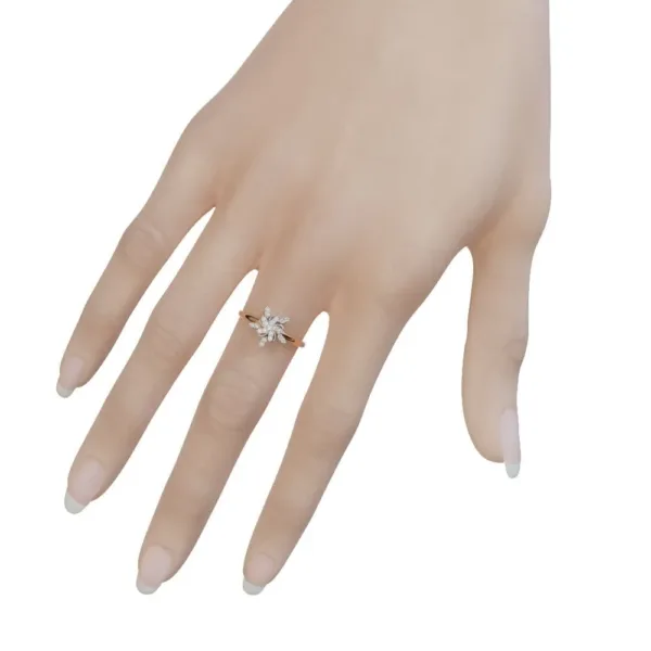 Nhẫn Cầu Hôn Ghép  MDJ Flower F016