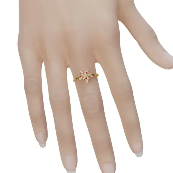 Nhẫn Cầu Hôn Ghép  MDJ Flower F016