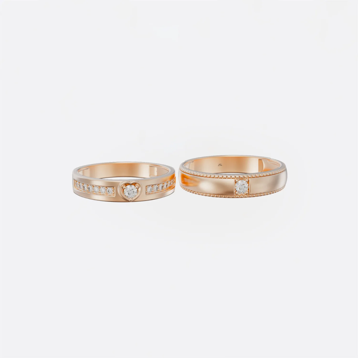 Nhẫn Cưới Giá 2 Triệu Cao Cấp Vàng Tây 18K,10K... NC215