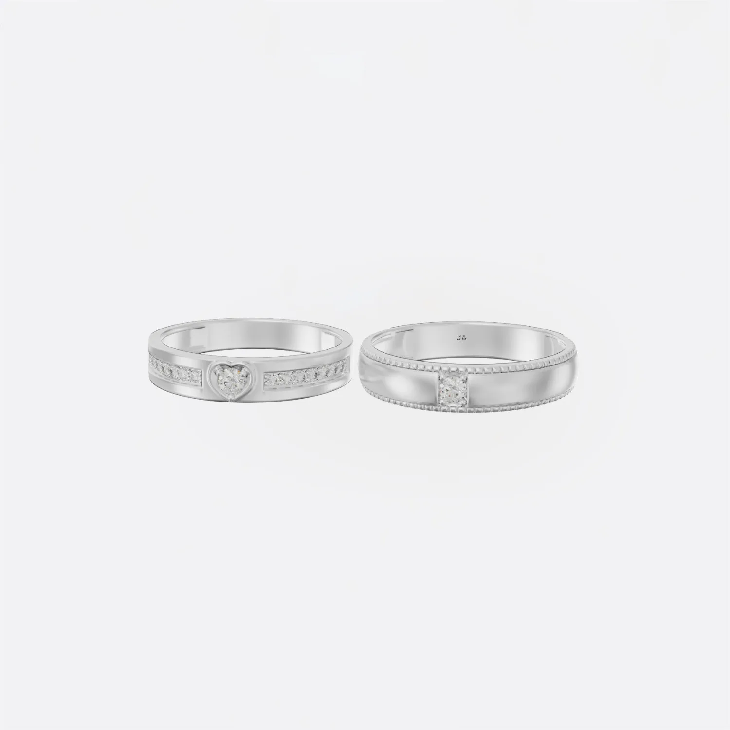 Nhẫn Cưới Giá 2 Triệu Cao Cấp Vàng Tây 18K,10K... NC215