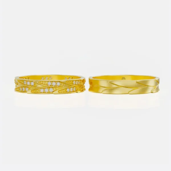 Nhẫn Cưới Vàng Tây 14K Mẫu Mới [current_date format='Y'] MDJ LUXURY NC224