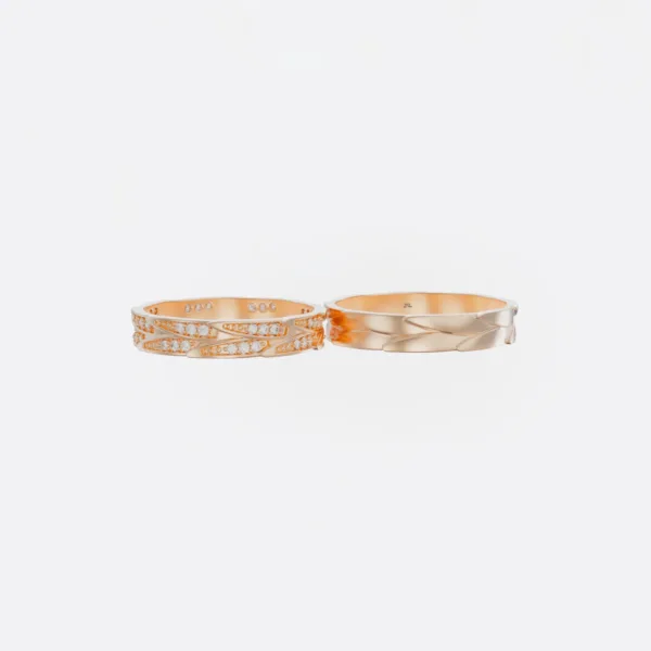 Nhẫn Cưới Vàng Tây 14K Mẫu Mới [current_date format='Y'] MDJ LUXURY NC224