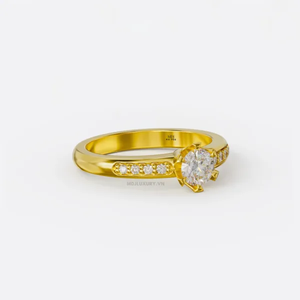 Nhẫn Đính Hôn đá Ruby Cao Cấp Hà Nội MDJ NNU181