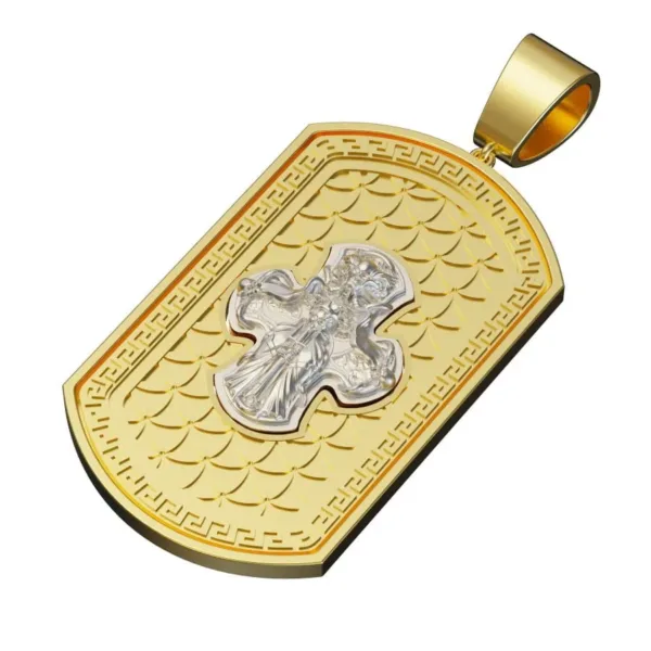 Mặt Dây Chuyền hai mặt Thiên thần - Ác Quỷ vàng 18k MDC 62