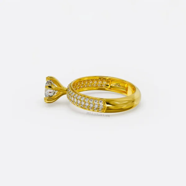 Nhẫn nữ vàng tây cao cấp Vàng 18K Kim Cương Nhân Tạo NNU210