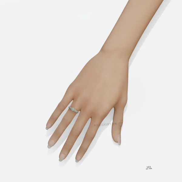Nhẫn nữ vàng tây cao cấp Vàng 18K Kim Cương Nhân Tạo NNU210