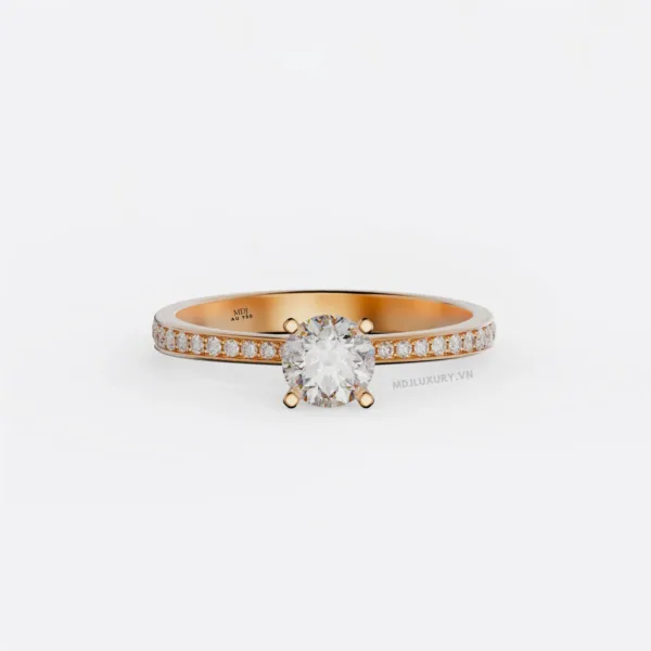 Nhẫn Nữ Vàng Cao Cấp Vàng Tây 18K và 14K NNU216