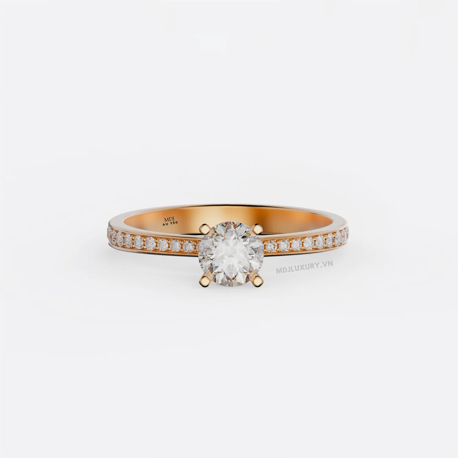 Nhẫn Nữ Vàng Cao Cấp Vàng Tây 18K và 14K NNU216