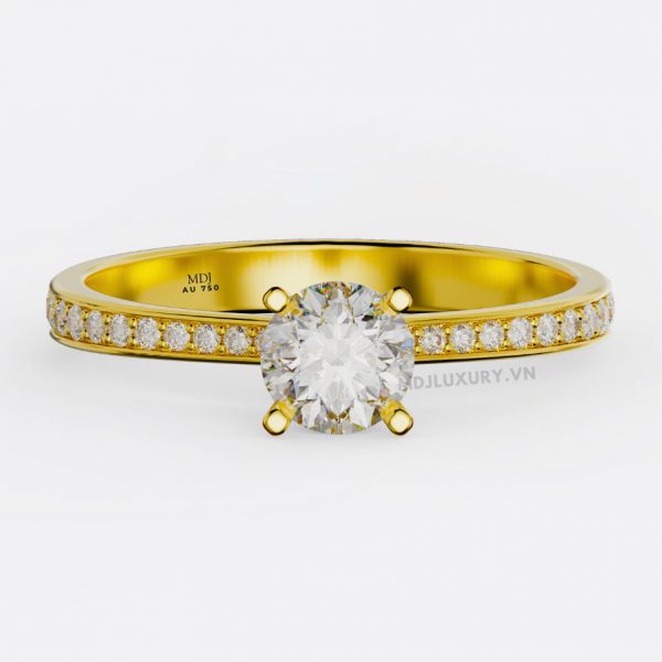 Nhẫn Nữ Vàng Cao Cấp Vàng Tây 18K và 14K NNU216