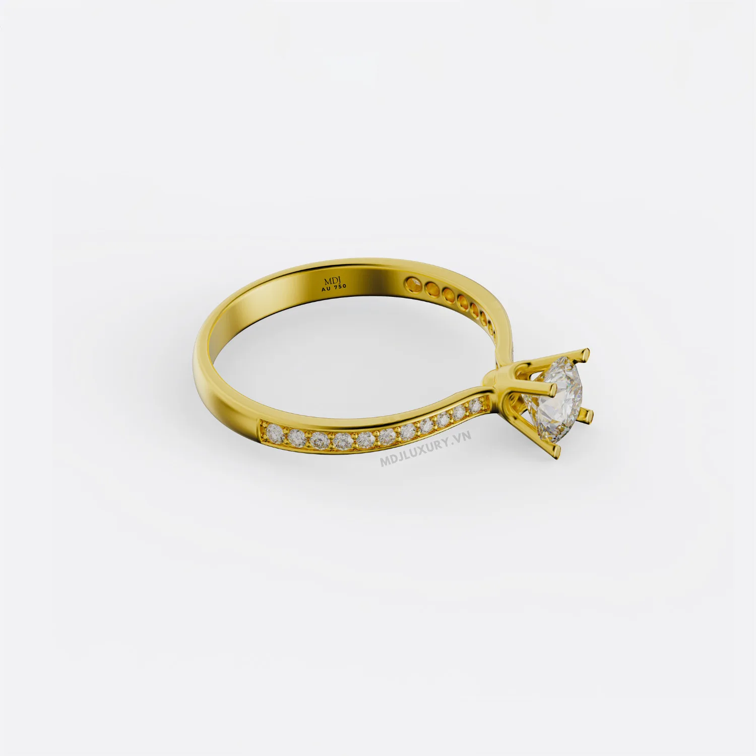 Nhẫn Nữ Vàng Cao Cấp Vàng Tây 18K và 14K NNU216