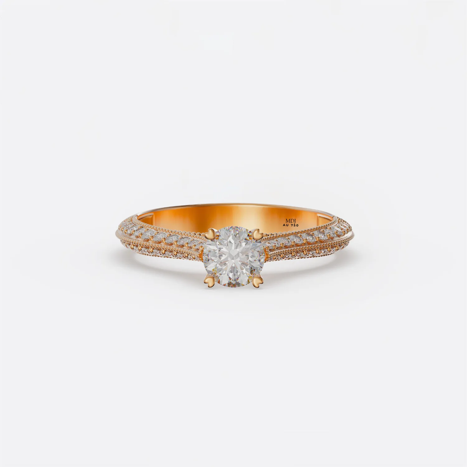 Nhẫn Vàng Nữ Cao Cấp Vàng Tây 18K và 14K NNU220